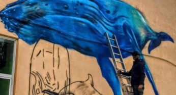 Un’opera monumentale per la difesa degli oceani a Roma